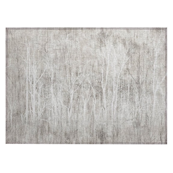Dalyn Rugs Machine Washable Indoor/Outdoor Chantille ACN2083 Silver 1'8" x 2'6" Rug