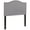 Light Gray, variant on Flash Furniture Lexington Upholstered Twin Size Headboard with Accent Nail Trim in White Fabric