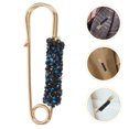 thumbnail image 4 of EeaseCA 1pc Rhinestone Brooch Safety Pin Clothes Sweater Shawl Clip Waistline Pin, 4 of 7