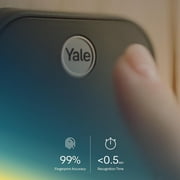 Yale Assure Lock 2, Nickel, Smart Wi-Fi Fingerprint Keypad for Key-Free Entry, YRD430-F-WF1-619
