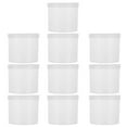 thumbnail image 1 of 10pcs Plastic Small Round Boxes Transparent Storage Box Container with Lid, 1 of 6