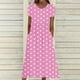 thumbnail image 4 of Vestido Casual Pantalones para Mujeres Vestido de Cuello Alto Cintura Elástica Cuello en V Manga Corta Polka Dot Cuello Redondo Top, 4 of 5