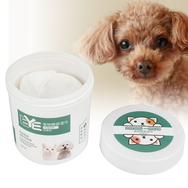 Mojado 130PCS/Botella Perros De Compañía Propósito Especial Removedor De Lágrimas Toallita Limpieza De Gatos Limpiador De Ojos Tejido Húmedo