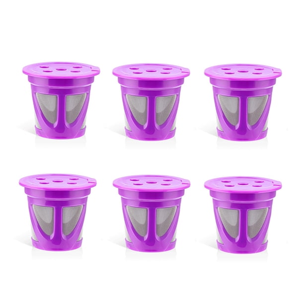 6 cápsulas recargables de café con filtro K-cup para Keurig (púrpura) Likrtyny Para estrenar