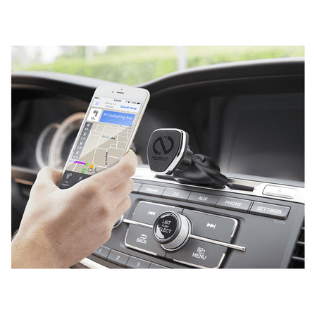 Naztech - MagBuddy CD Slot Magnetic Mount for Most Cell Phones - Black