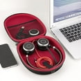 thumbnail image 6 of Headphones Carrying Case Compatible with Jabra Evolve 65,Plantronics, Mpow, Sennheiser Case, Protective Hard Shell Travel Bag with Cable, Charger Storage (Black), 6 of 6