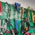 thumbnail image 4 of 100PCS 4 Inch Pegboard Hooks Peg Board Hooks Accessories Fit 1/8” and 1/4” Peg Board with Rubber Tipped, Metal Pegboard Hooks for Garage, Office, Kitchen, Store, 4 of 7