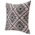 thumbnail image 3 of LR Home Sedona Cotton Poly Filled Pillow in Gray/Black, 20" x 20", 3 of 8
