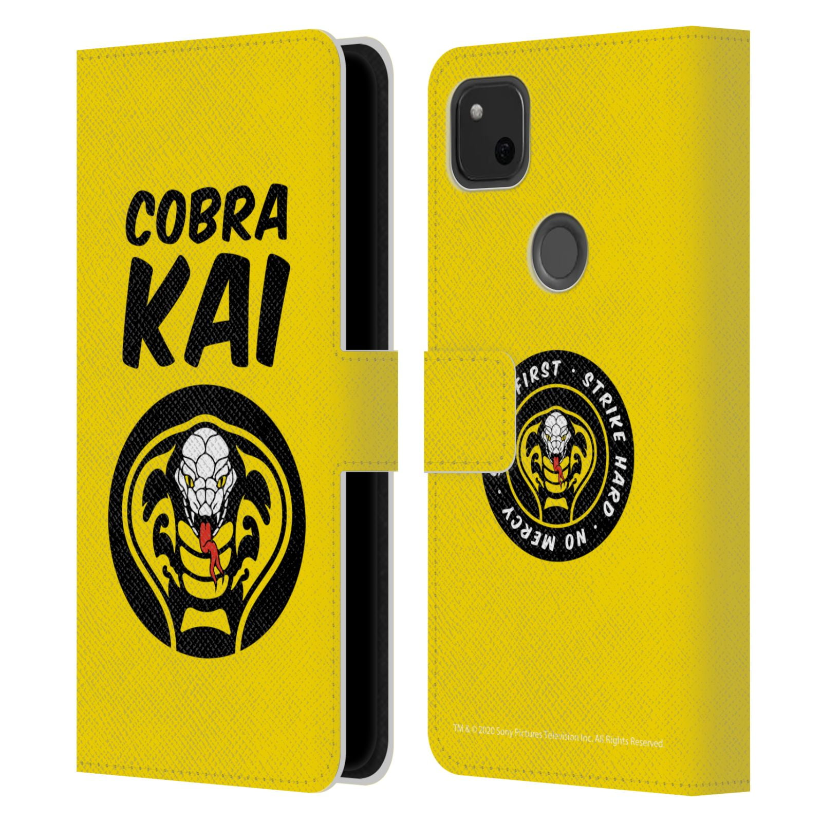 Head Case Designs Officially Licensed Cobra Kai Graphics Gold Medal Leather  Book Wallet Case Cover Compatible with Google Pixel 4 