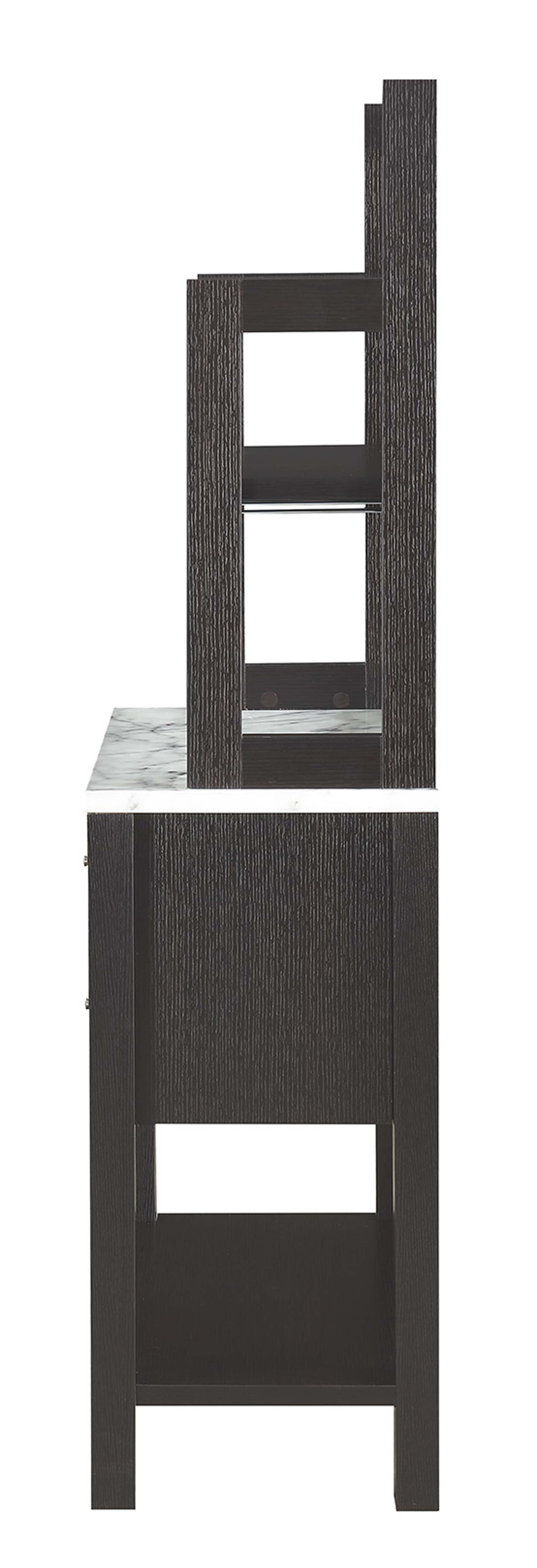 Convenience Concepts Newport Serving Bar in Espresso Wood Finish