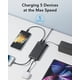 thumbnail image 3 of VRURC Portable Charger with Built in Cables, 10000mAh Slim USB C Power Bank,5 Output 2 Input LED Display External Battery Pack Phone Charger Compatible with iPhone,Samsung,Android-Black(1 Pack), 3 of 5