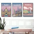 thumbnail image 5 of Dubai City Poster Skyline and Palm Beach Travel Wall Print Home Decoration, UNFRAMED 24x36, 5 of 6