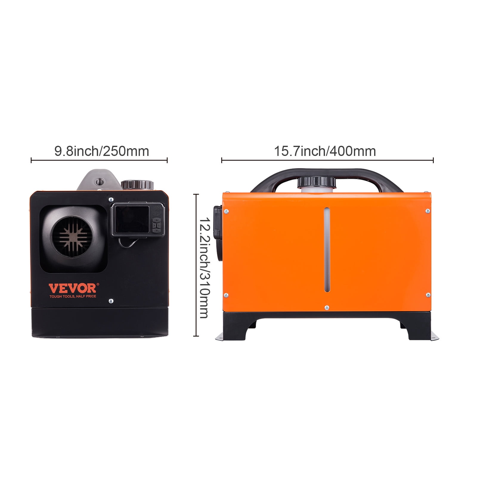 VEVOR Diesel Air Heater All-in-one 12V 8KW Bluetooth App LCD for Car RV Indoors