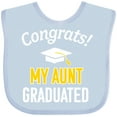 thumbnail image 3 of Inktastic Congrats My Aunt Graduated with Cap Boys or Girls Baby Bib, 3 of 4