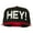 Black Red, variant on Hey Embroidered Snapback Cap - Natural Black OSFM