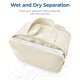 thumbnail image 4 of Neceser de viaje BAGSMART Puffy Cosmetic Green para mujer, 4 of 7