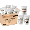 thumbnail image 6 of MOUNTAIN ESSENTIALS 120 Servings Freeze Dried Premium Variety Meat Kit | High Protein Intake Contains 2988 Protein Packed Emergency Long Shelf Stable Easy Prep Food For Survival, Camping & Backpacking, 6 of 6