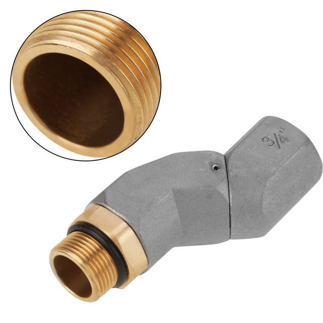 Manguera de transferencia de combustible Giratorio 360 Conector giratorio Accesorio de pistola de combustible Accesorio 3/4"macho x 3/4" hembra Giratorio de combustible multiplano para boquilla de co Ecomeon no