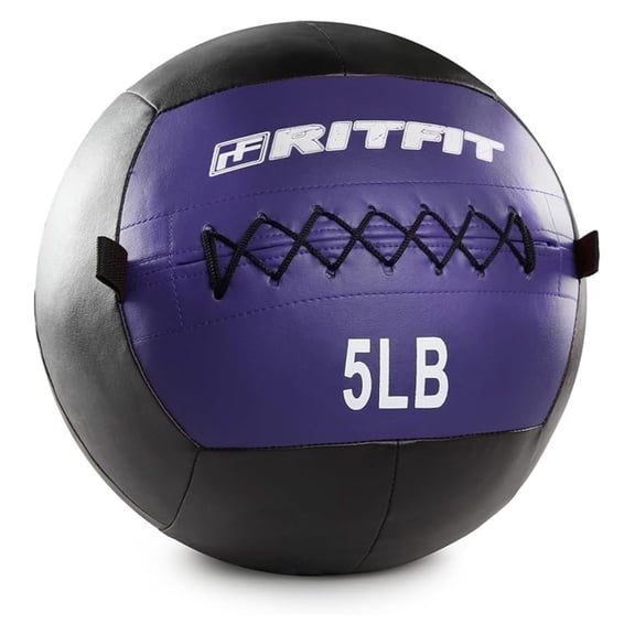 Medicine Ball for Exercise - Wall Balls for Slamming & Strength Training - Soft PU Leather Weighted Balls for Gym & CrossFit - 5/10/15/20/25/30 lbs