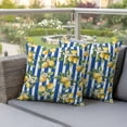 thumbnail image 3 of 2 Pack Outdoor Waterproof Throw Pillow Covers,Farm Watercolor Lemon Green Leaves Decorative Square Patio Pillowcases for Chair Couch Sofa 16x16in, 3 of 9