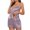 Purple, variant on Einccem Women's Lace Tassel Short Skirt Lingerie Set, Hanging Neck Charming Sleepwear, Valentine's Day Honeymoon Seductive Nightwear, Soft Leather-Look Fabric Loungewear, 1pc Jumpsuit