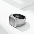 thumbnail image 3 of 14mm Gold/Silver/Black/Retro Gray Band Men's 316L Stainless Steel Ring Size 7-12, 3 of 9