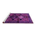 thumbnail image 2 of Ahgly Company Machine Washable Indoor Round Persian Purple Traditional Area Rugs, 8' Round, 2 of 4