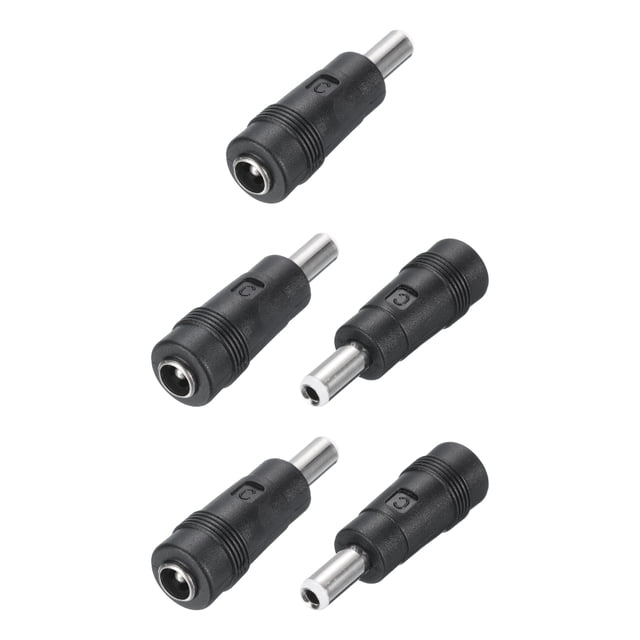 Adaptador de conector de alimentación DC de jack hembra a macho de Uxcell 5