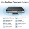 thumbnail image 4 of DVD Player for TV with HDMI, DVD Player Plays All Regions, CD Player for Home Stereo System, HDMI and RCA Cable Included, 4 of 5