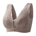 thumbnail image 5 of MIASHUI Bras for Women Front Side Buckle Lace Edge without Steel Ring Movement Seamless Gathering Adjustment Yoga Sleep Large Bra, 5 of 5
