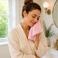 thumbnail image 4 of Cotton Face Towel 12x12 in – Quick Dry Washcloth with Hanging Loop， Soft Multicolor Hand Towel for Bathroom Kitchen Travel Gym, 4 of 6