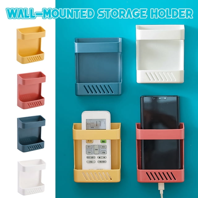 Vaidha Wall-mounted Mobile Phone Charging Stand Multifountion Storage Bracket