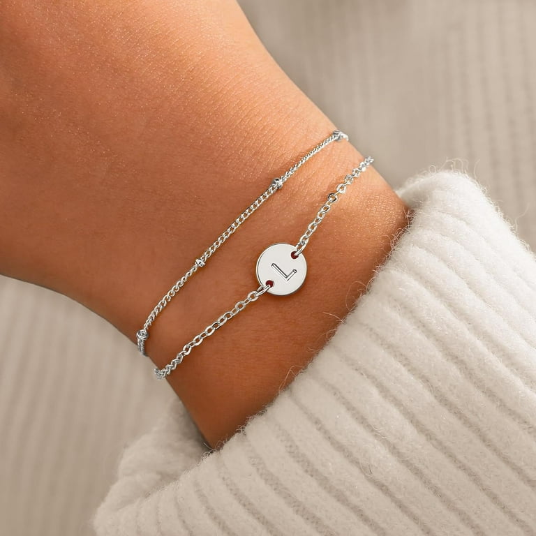 Monogram initial bracelet best sale
