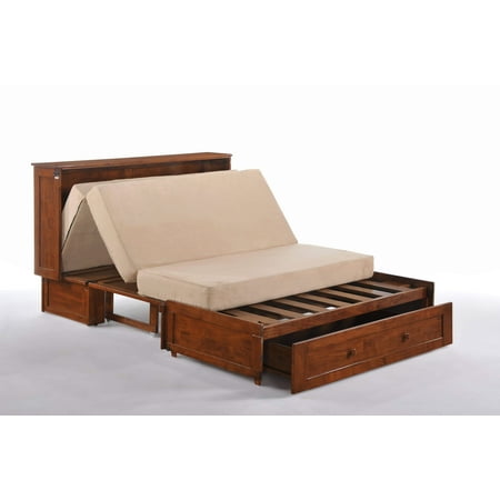 Night And Day Clover Queen Size Murphy, Murphy Cabinet Bed With Queen Memory Foam Mattress
