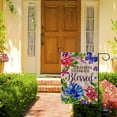 thumbnail image 6 of SM-XLHN Grateful Thankful Blessed Thanksgiving Garden Flag, Decorative Small Outdoor Flag Flower, Rustic Burlap Christmas House Yard Flag Spring Outside Holiday Decoration Home Decor Flag 12.5 x 18, 6 of 6