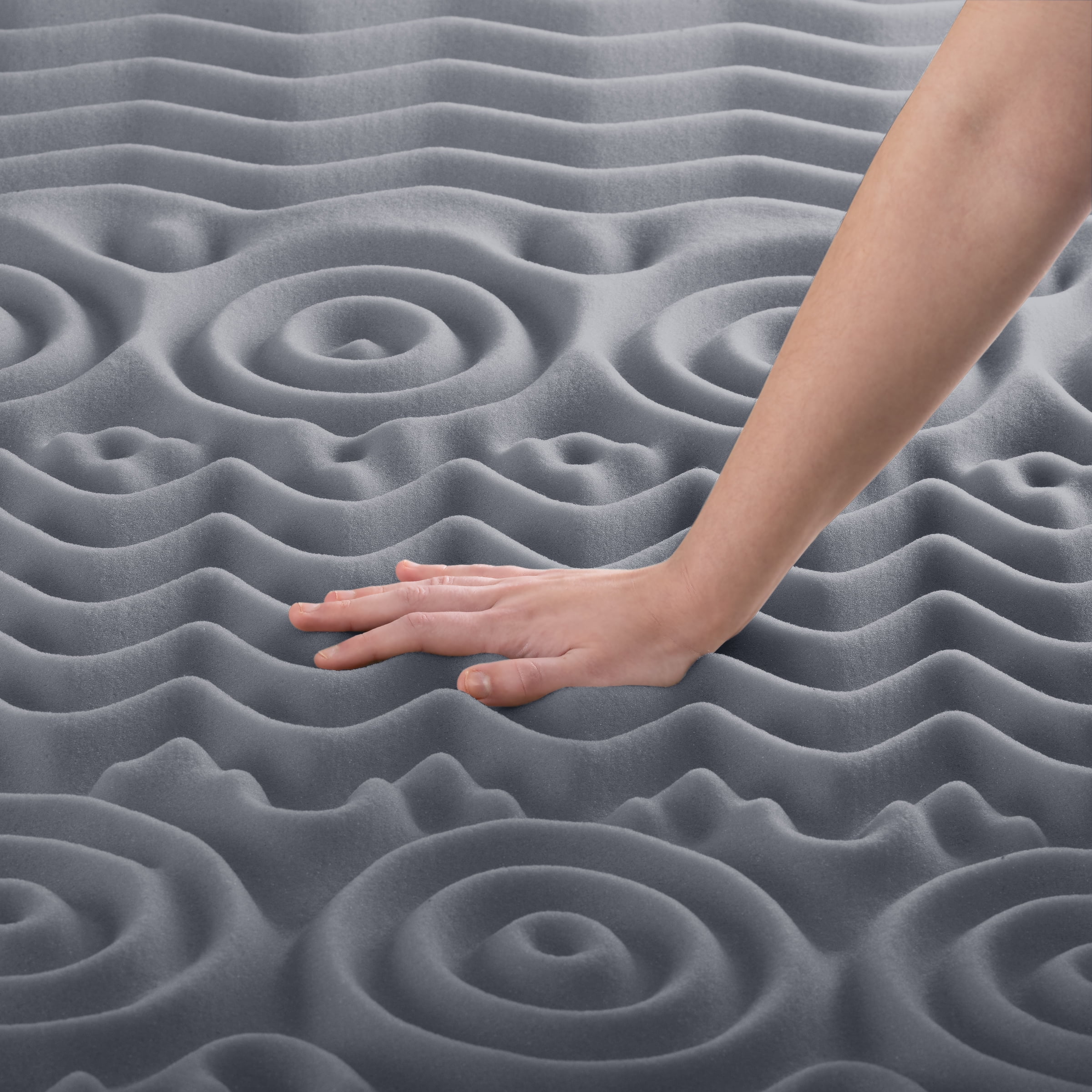 Allswell 2" 5-Zone Cooling Titanium Memory Foam Mattress Topper, Full