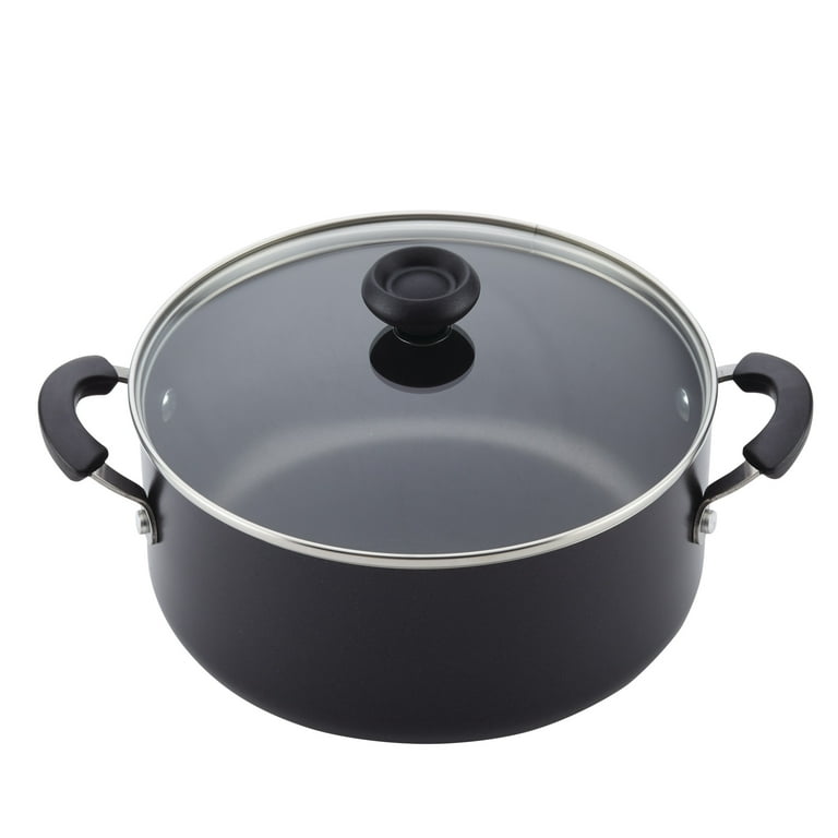 Farberware High Performance 12 in. Aluminum Nonstick Stovetop Skillets in  Black with Glass Lid 21582 - The Home Depot