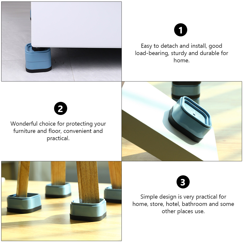 ifundom Non- Chair Foot Pads for Home Use, Dampening and Heightening Furniture Pads, Set of 4