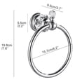 thumbnail image 2 of YUELONGHU Round Towel Ring Towel Rack Bathroom Towel Bar Hanger Pendant Towel Ring, 2 of 4