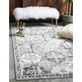 thumbnail image 3 of Unique Loom La Jolla Collection Area Rug - Cathedral (8' x 10' Rectangle Gray/Black), 3 of 7