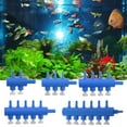 thumbnail image 1 of Flmtop Valve de Contrôle Durable Réglable 2-6 Têtes Design Valve d'Air d'Aquarium Valve de Régulation d'Oxygène pour Pompe à Aquarium, 1 of 9
