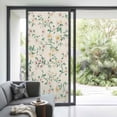 thumbnail image 3 of Spring Flowers Window Privacy Film,Yellow Pink Floral Leaves Vintage Country Plants Static Cling UV Sun Blocking Window Tint Day and Night,Non-Adhesive One Way Privacy Cover 35.4''x78.7'', 3 of 7