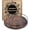 Black Wood, variant on 9 Inch White Wood Lazy Susan - Rustic Brown Turntable Organizer with Steel Frame, 360 Degree Decorative Turntable for Countertop or Centerpieces