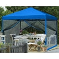 thumbnail image 3 of ABCCANOPY 8 ft x 8 ft Easy Pop up Outdoor Canopy Tent With Netting, Blue, 3 of 6