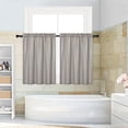 thumbnail image 5 of White Curtain Valance BathroomRod Pocket Waffle Weave White Valance Kitchen Curtains Valance for Bathroom Window Treatment Valance, 60"x15", One Panel, 5 of 9