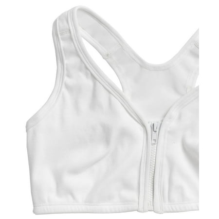 

Easy Comforts Style Front Zip Mesh Back Bra White 38 D/E