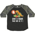 thumbnail image 3 of Inktastic 4th Birthday Party Dinosaur Boys Toddler T-Shirt, 3 of 5