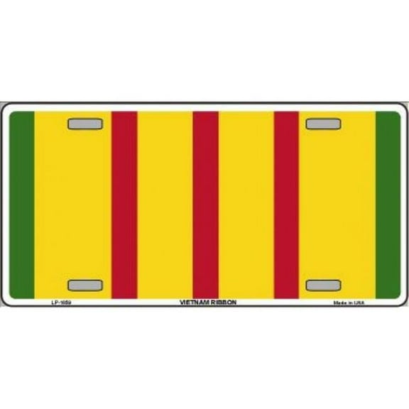 Vietnam Ribbon Metal License Plate
