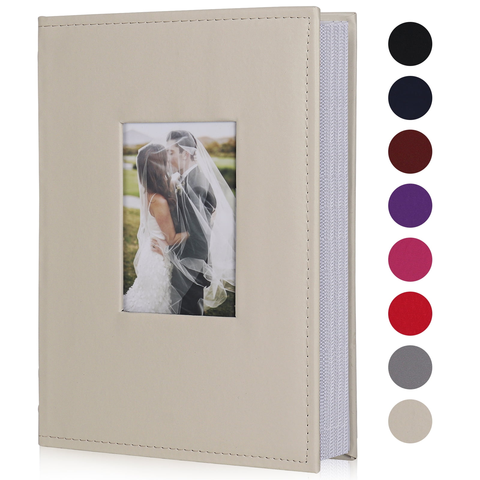 RECUTMS Photo Album 300 Pockets,4x6 Photo Book Paper Core Memo Insert