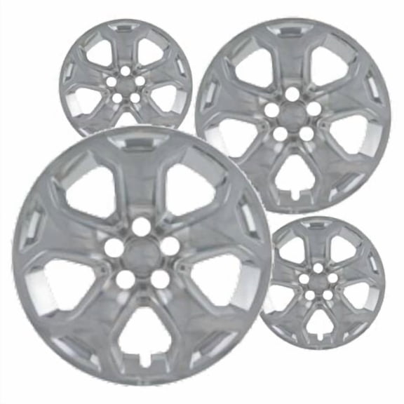 18 inch Chrome ABS Wheel Skins Set Compatible with 2011-2014 Ford Edge SE, SEL, Limited, Sport & Impostors for 3848 Wheel Series